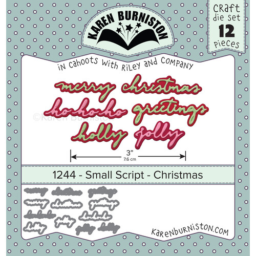 Karen Burniston Small Script : Christmas Die