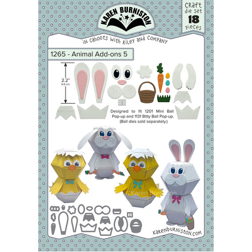 Karen Burniston Animal Add-ons 5 Die