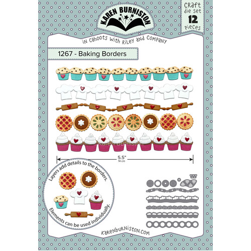 Karen Burniston Baking Borders Die