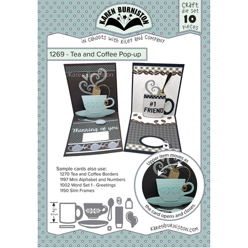 Karen Burniston Tea and Coffee Pop-Up Die