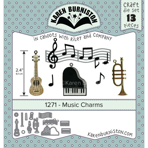 Karen Burniston Music Charms Die