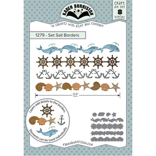 Karen Burniston Set Sail Borders Die