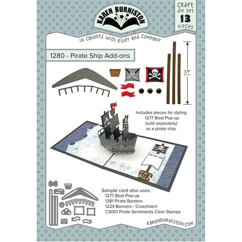 Karen Burniston Pirate Ship Add-ons Die