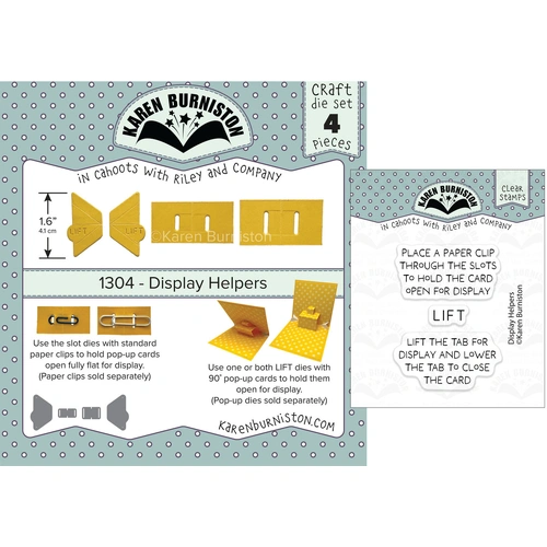 Karen Burniston Display Helpers Die & Stamp Duo 