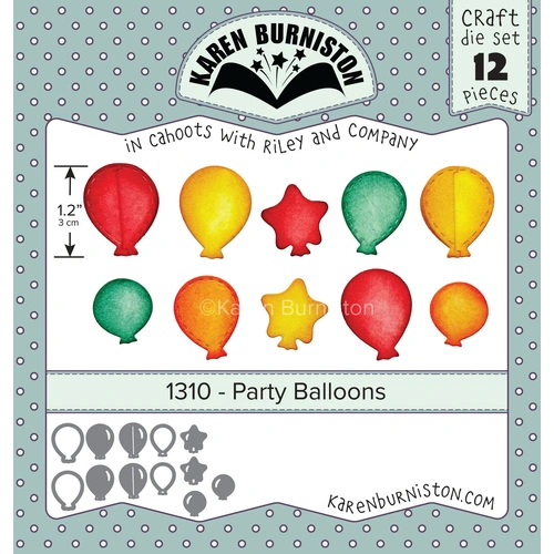 Karen Burniston Party Balloons Die