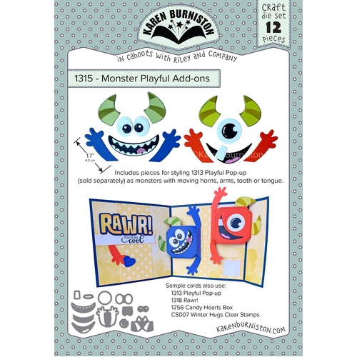 Karen Burniston Monster Playful Add-on Die