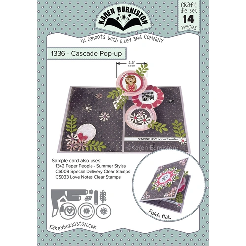 Karen Burniston Cascade Pop-up Die
