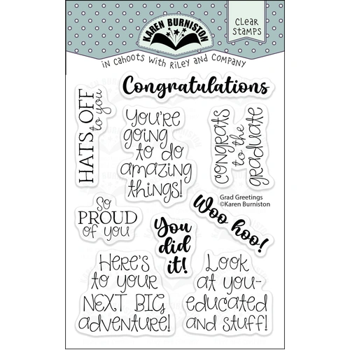 Karen Burniston Grad Greetings Stamp