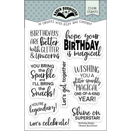 Karen Burniston Birthday Magic Stamp