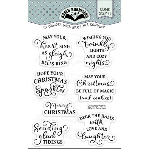 Karen Burniston Christmas Wishes Clear Stamp