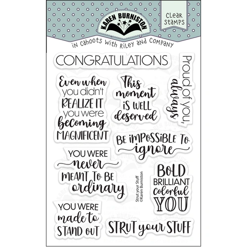 Karen Burniston Strut Your Stuff Stamp Set