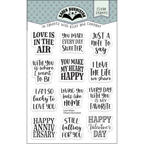 Karen Burniston Love Notes Stamp Set