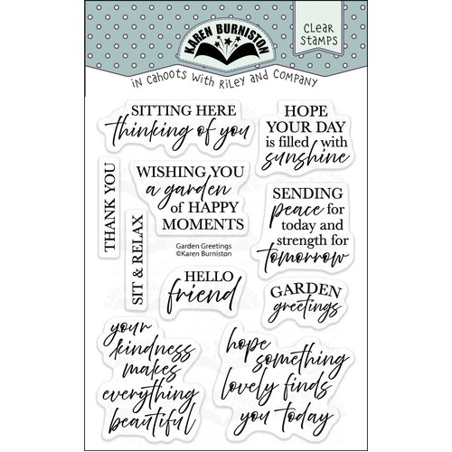 Karen Burniston Garden Greetings Stamp