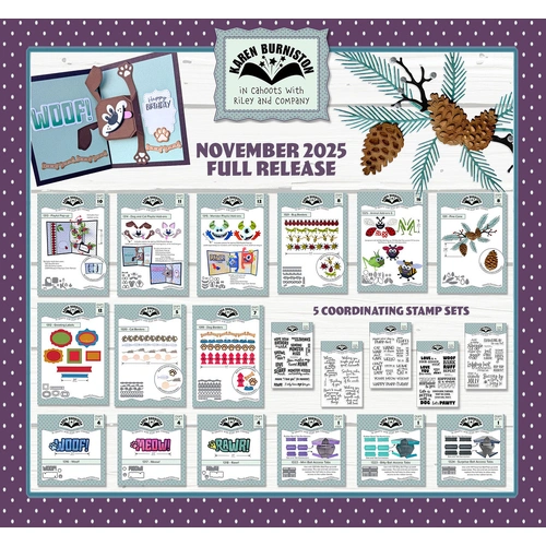 Karen Burniston November Die & Stamp Complete Bundle