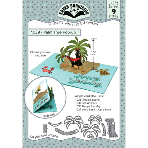 Karen Burniston Palm Tree Pop-Up Die