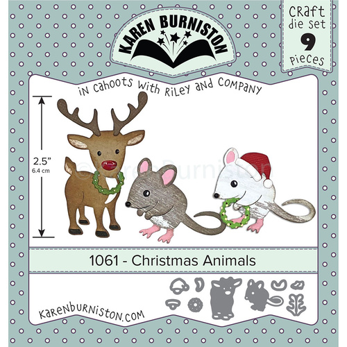 Karen Burniston Christmas Animals Die