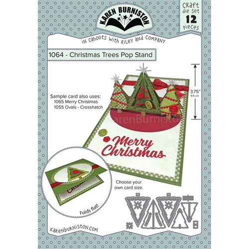 Karen Burniston Christmas Trees Pop Stand Die
