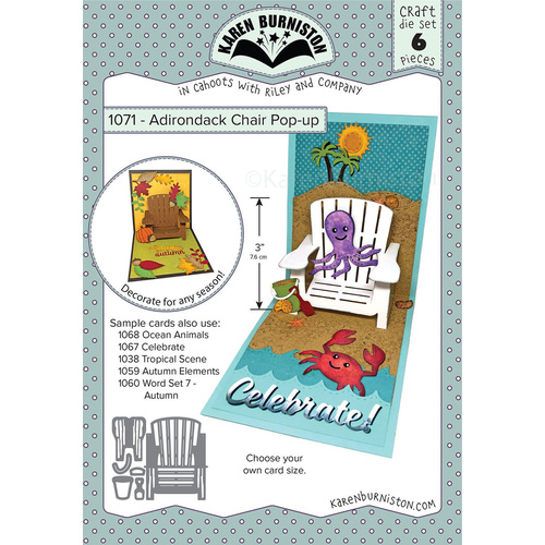 Karen Burniston Adirondack Chair Pop-Up Die