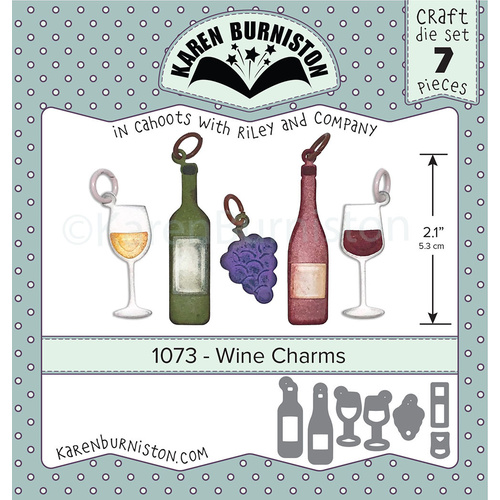 Karen Burniston Die Wine Charms