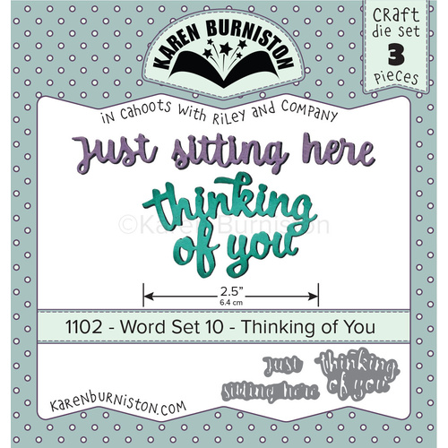 Karen Burniston Word Set 10 Thinking Of You Die