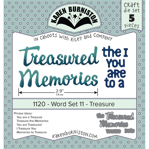 Karen Burniston Treasured Memories Word Set Die