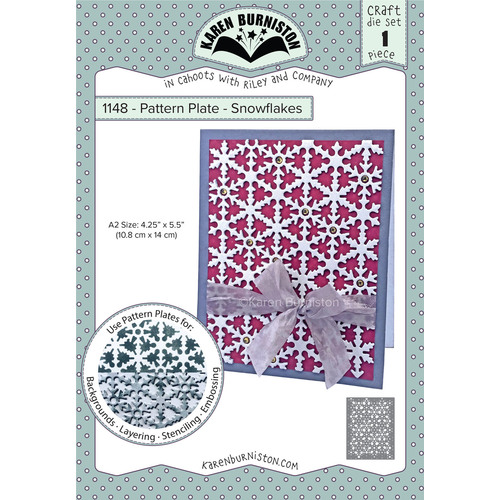 Karen Burniston Snowflakes Pattern Plate Die