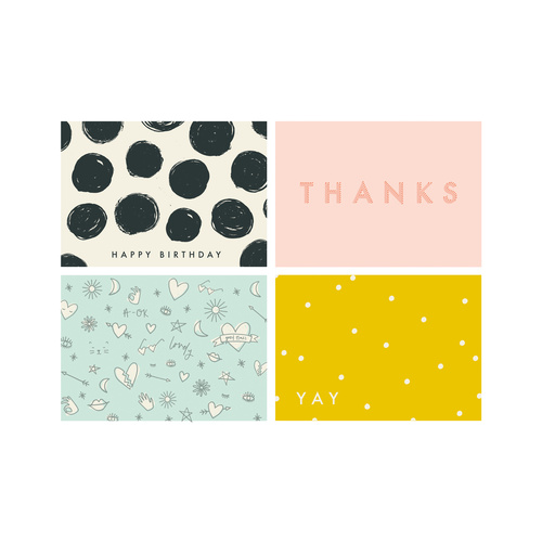 Kaisercraft Kaiserstyle Sunny Collection Card & Envelope Set 8pk