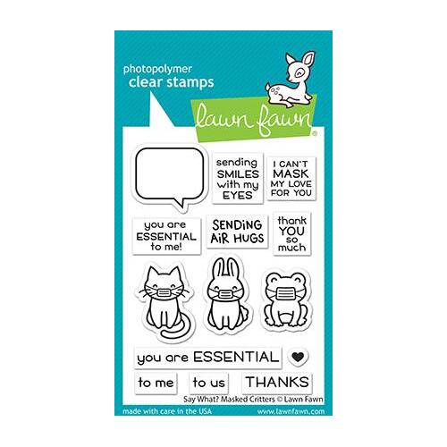 Lawn Fawn Say What? Masked Critters Stamp