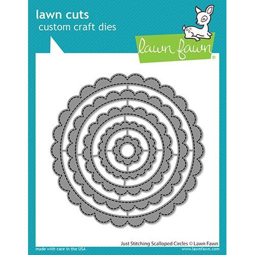 Lawn Fawn Just Stitching Scalloped Circles Die
