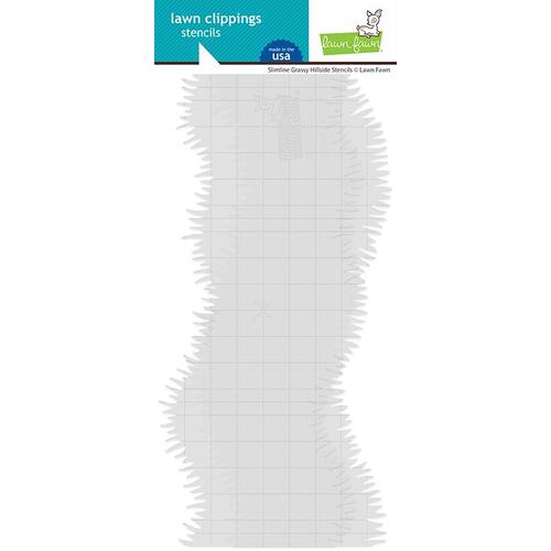 Lawn Fawn Slimline Grassy Hillside Stencil