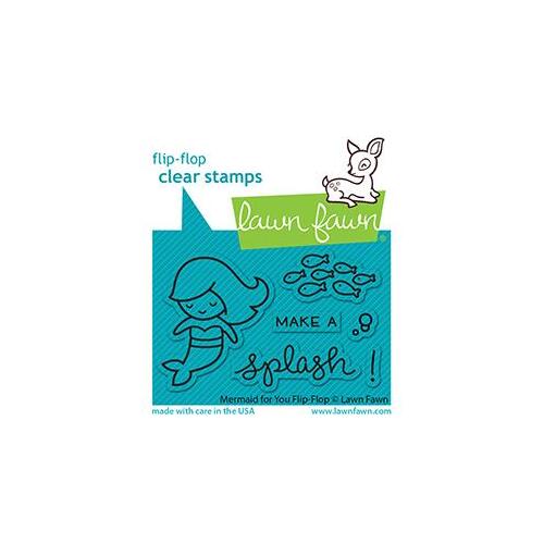 Lawn Fawn Mermaid for You Flip Flop Stamp