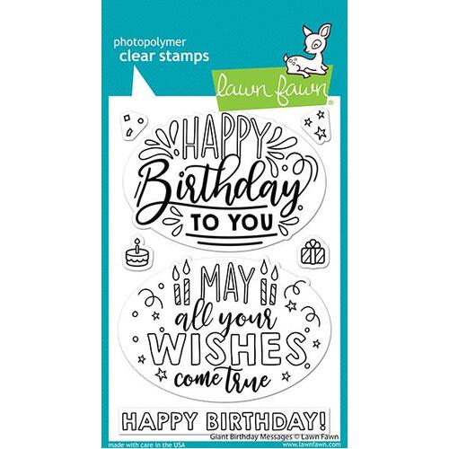 Lawn Fawn Giant Birthday Messages Stamp