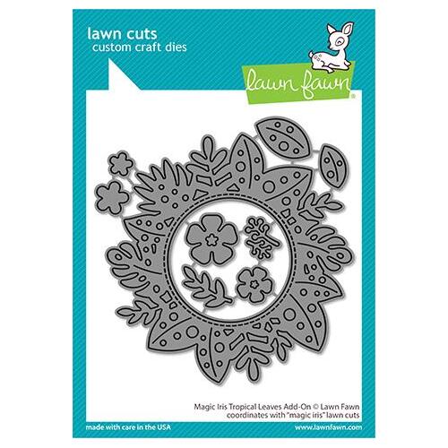 Lawn Fawn Magic Iris Tropical Leaves Add-on Die