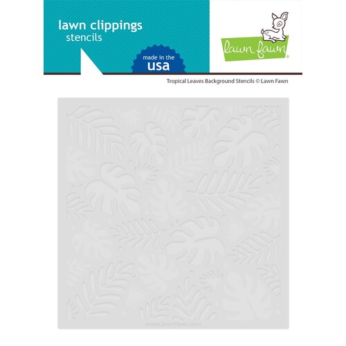 Lawn Fawn Tropical Leaves Background Stencils