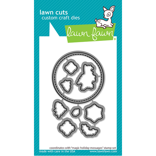 Lawn Fawn Magic Holiday Messages Die