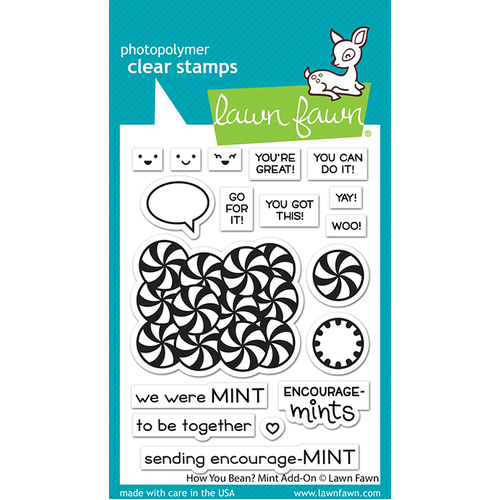 Lawn Fawn How You Bean? Mint Add-on Stamp
