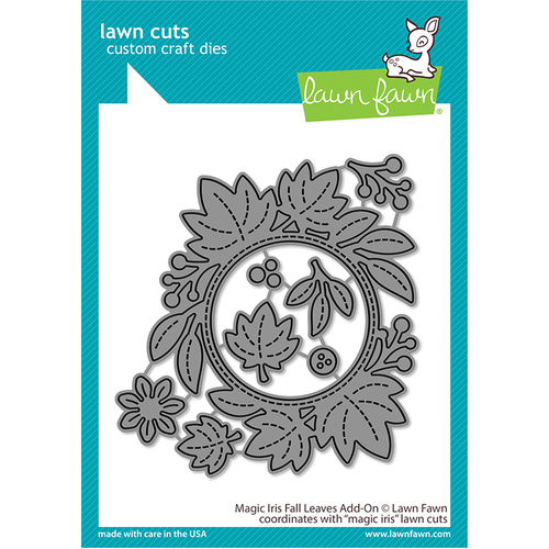 Lawn Fawn Magic Iris Fall Leaves Add-on Die