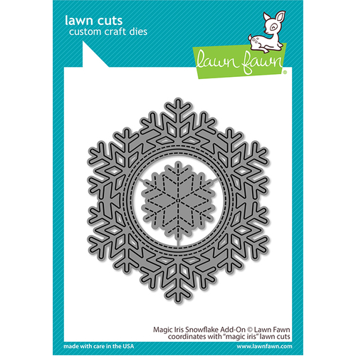 Lawn Fawn Magic Iris Snowflake Add-on Die