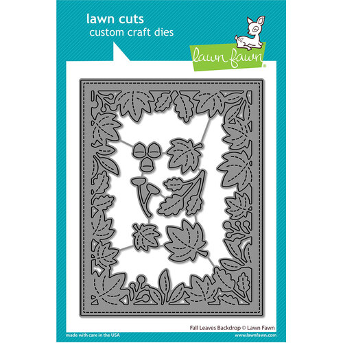 Lawn Fawn Fall Leaves Backdrop Die