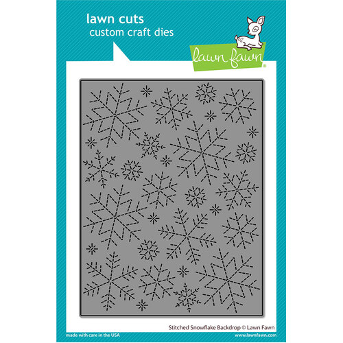 Lawn Fawn Stitched Snowflake Backdrop Die