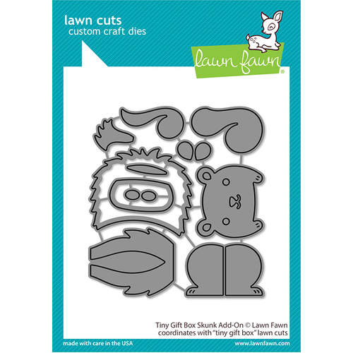 Lawn Fawn Tiny Gift Box Skunk Add-On Die