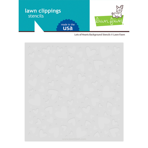 Lawn Fawn Lots of Hearts Background Stencils
