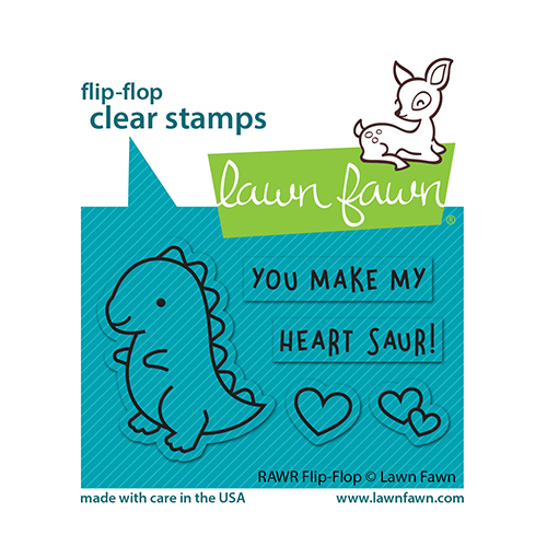 Lawn Fawn RAWR Flip-Flop Stamp