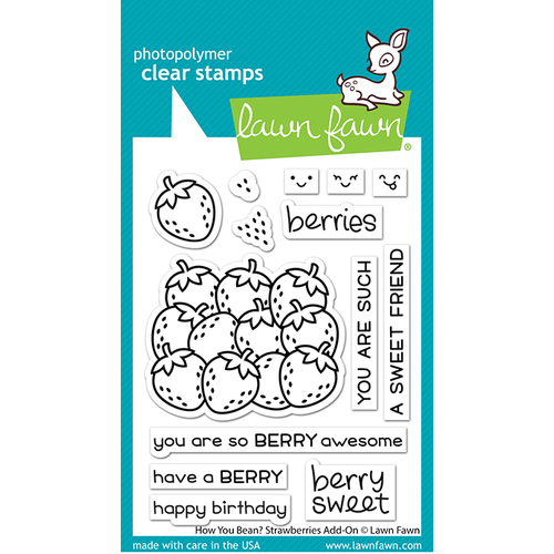 Lawn Fawn How You Bean? Strawberries Add-on Stamp
