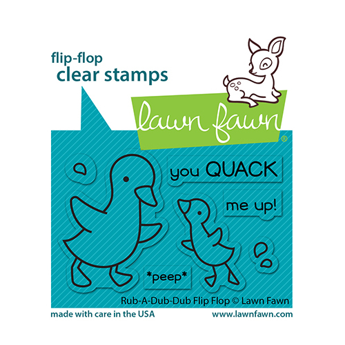 Lawn Fawn Rub-a-Dub-Dub Flip Flop Stamp