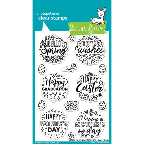 Lawn Fawn Magic Spring Messages Stamp