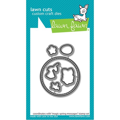 Lawn Fawn Magic Spring Messages Die