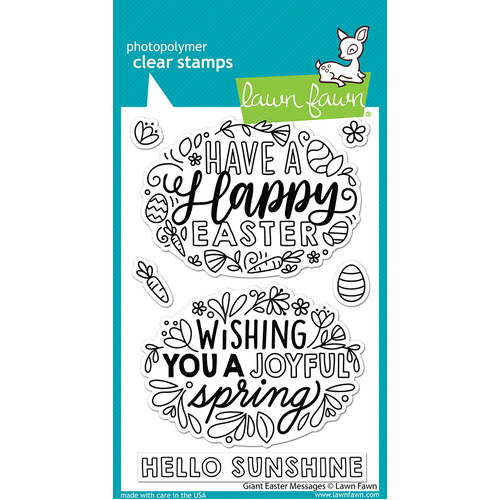 Lawn Fawn Giant Easter Messages Stamp