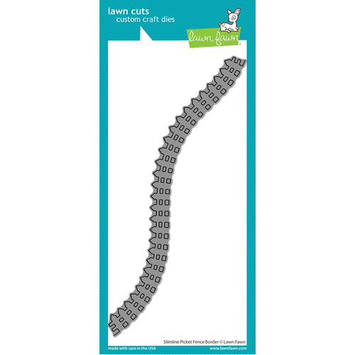 Lawn Fawn Slimline Picket Fence Border Die