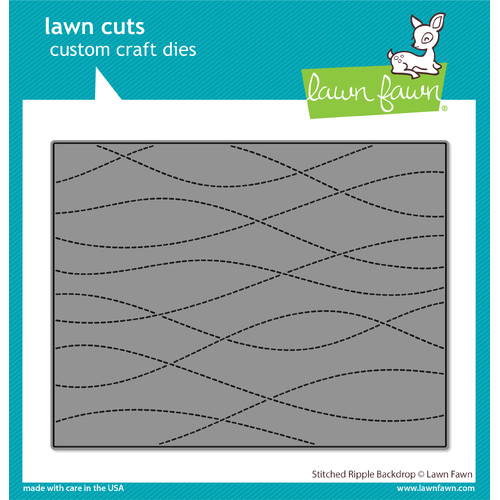 Lawn Fawn Stitched Ripple Backdrop Die